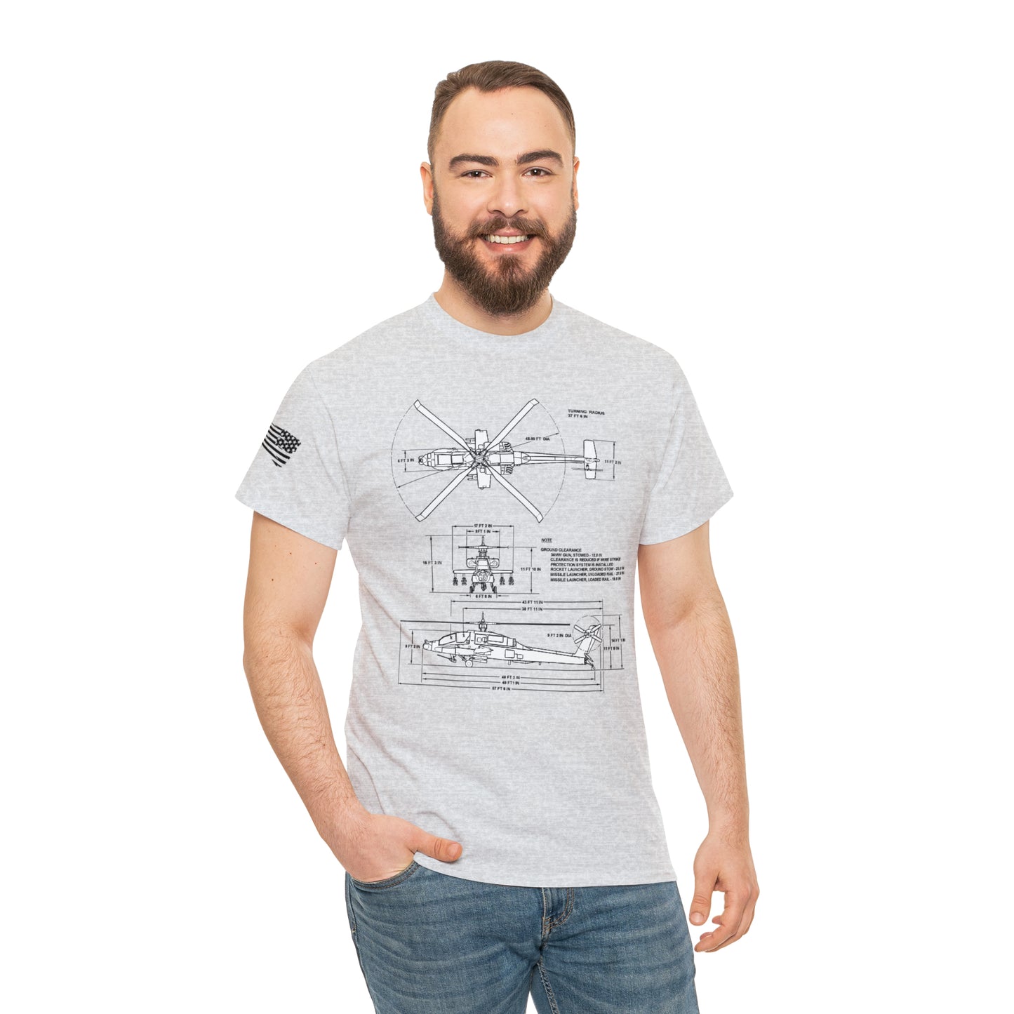 Sky Warrior: AH-64 Apache Tribute Tee