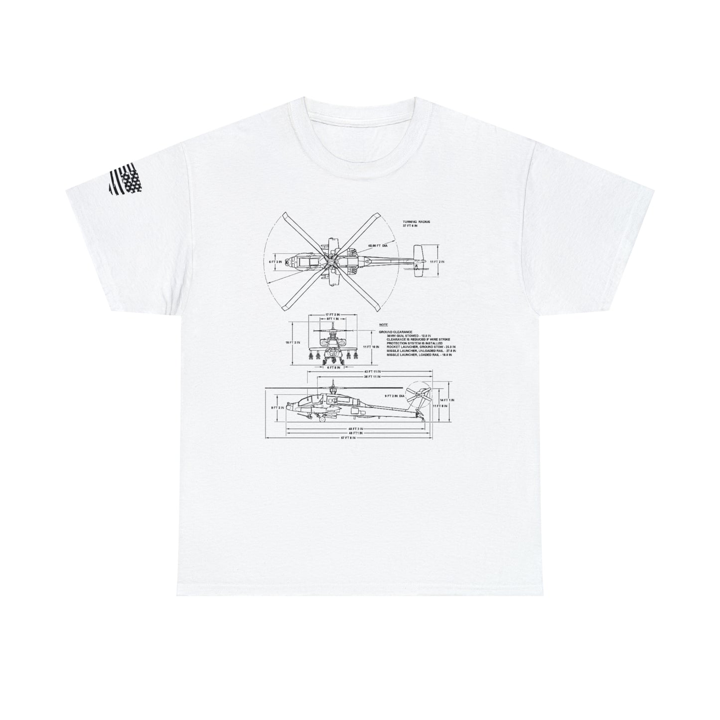 Sky Warrior: AH-64 Apache Tribute Tee