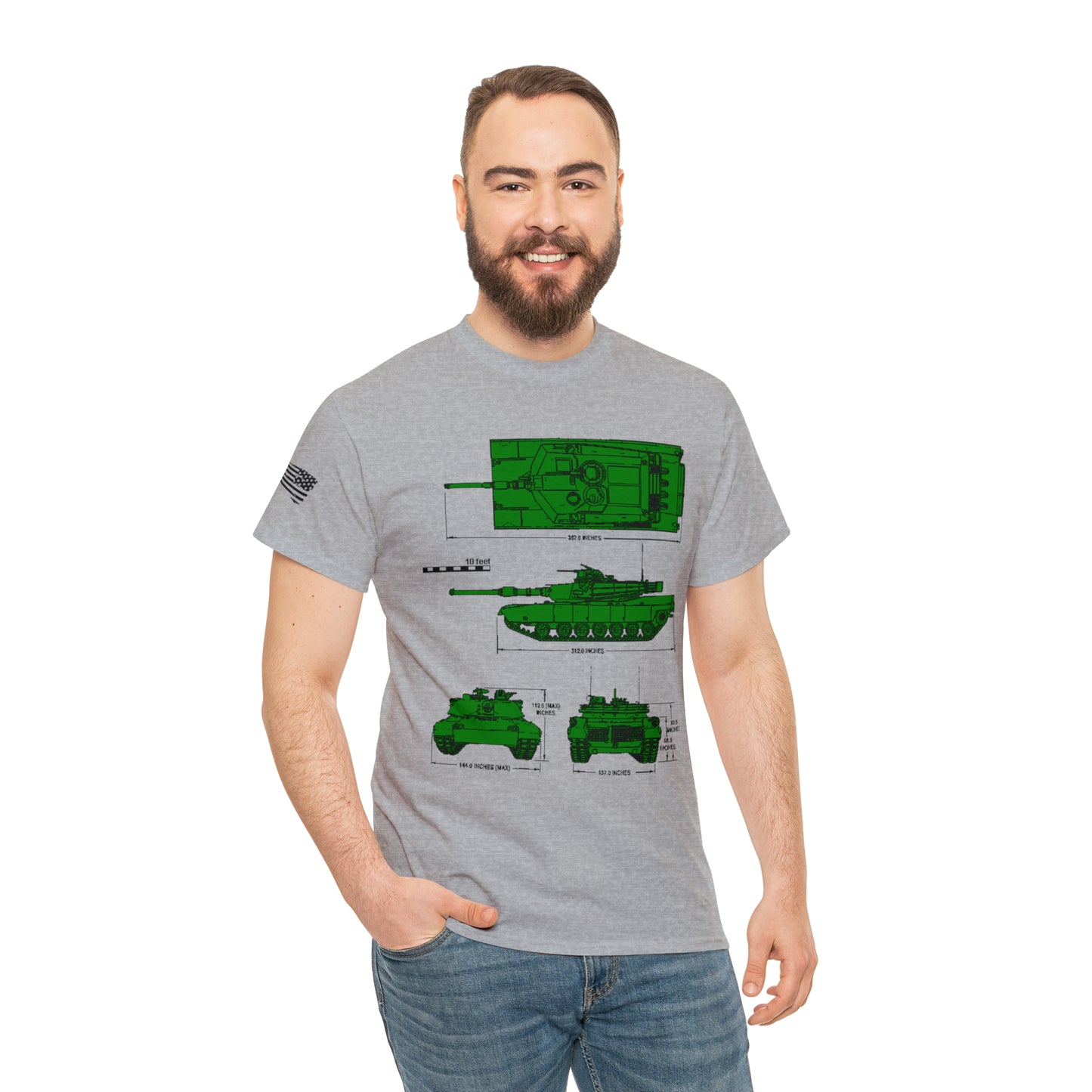 Armor Unyielding: M1A1 Abrams Legacy Tee