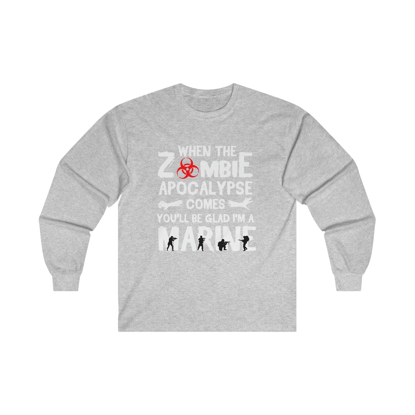 Zombie apocalypse Marine Long sleeve