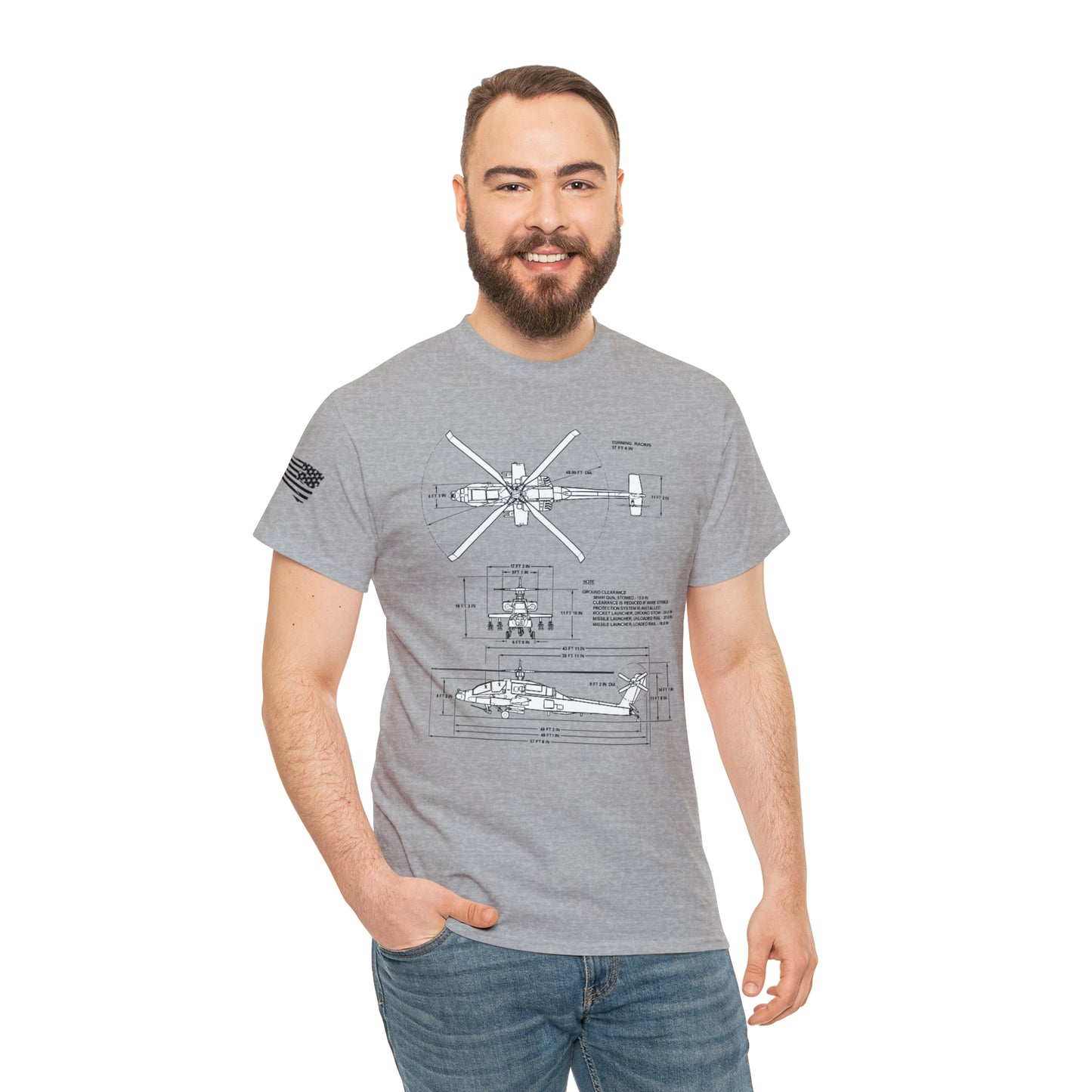 Sky Warrior: AH-64 Apache Tribute Tee