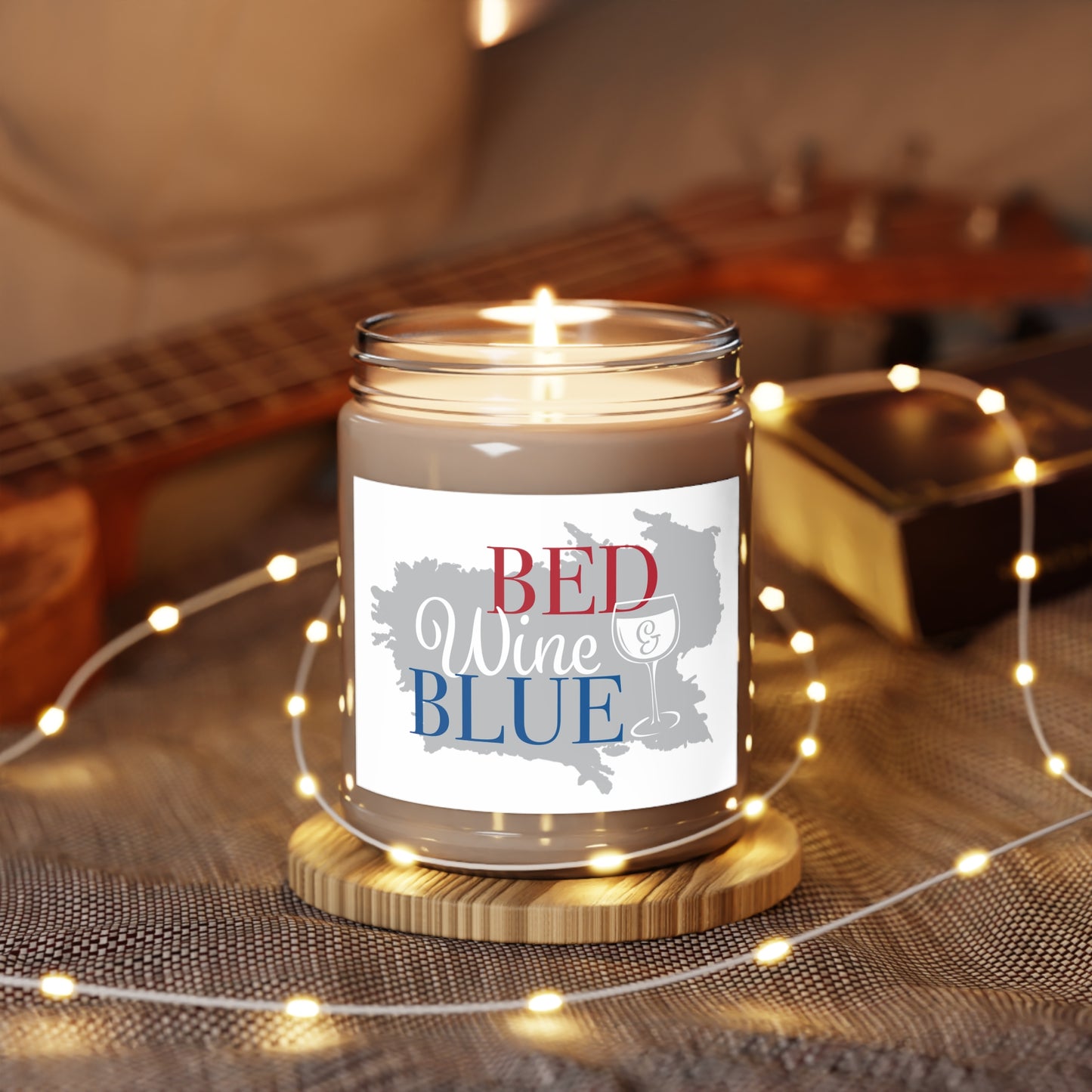 Red Wine and Blue Scented Candles, 9oz