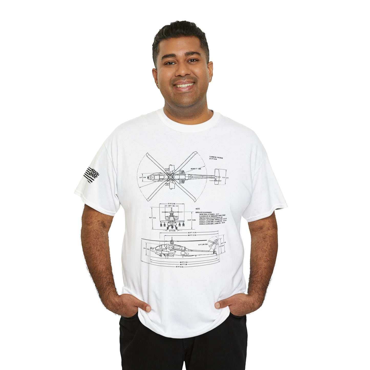 Sky Warrior: AH-64 Apache Tribute Tee