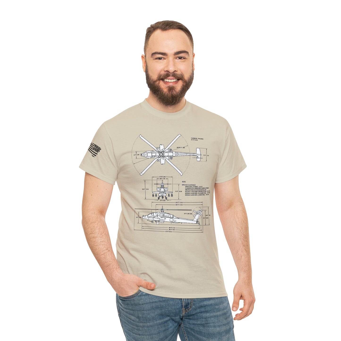 Sky Warrior: AH-64 Apache Tribute Tee