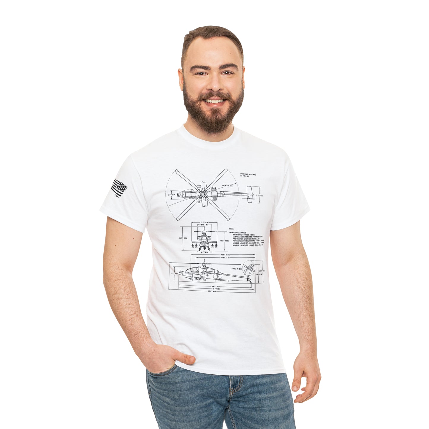 Sky Warrior: AH-64 Apache Tribute Tee