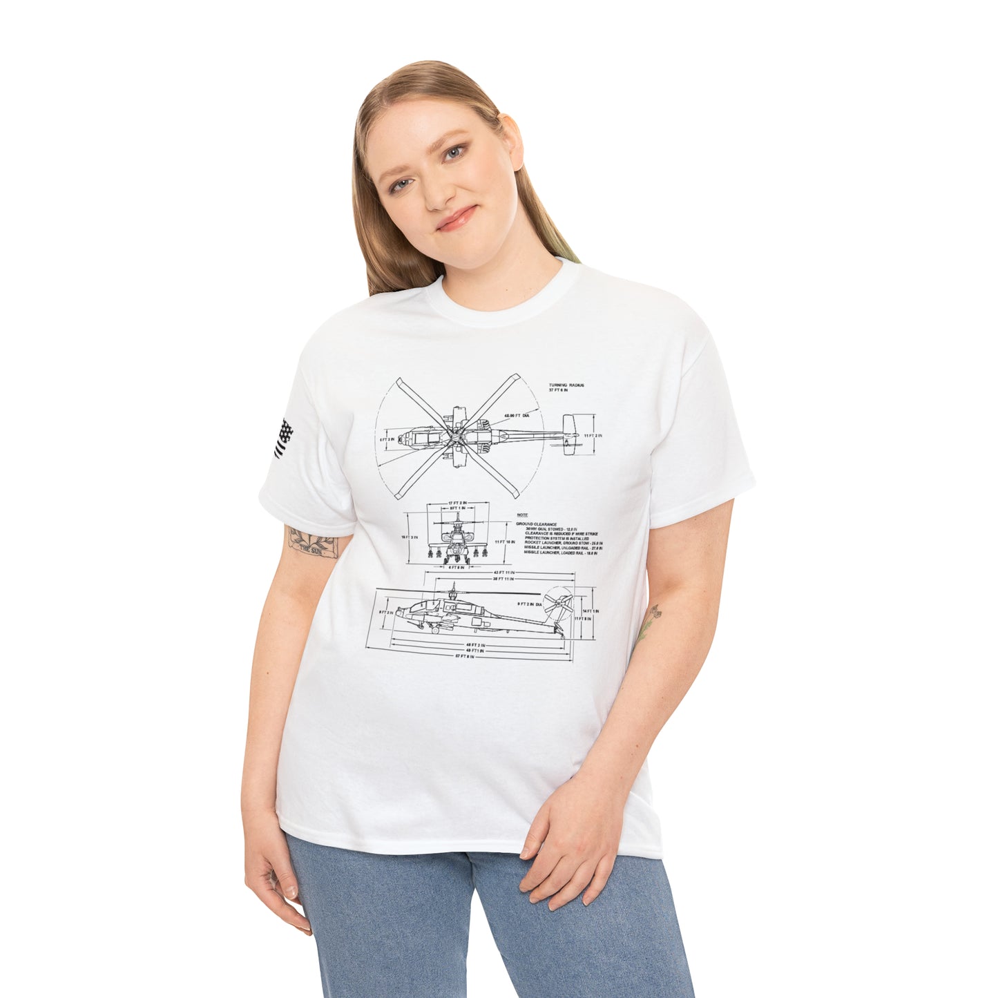 Sky Warrior: AH-64 Apache Tribute Tee