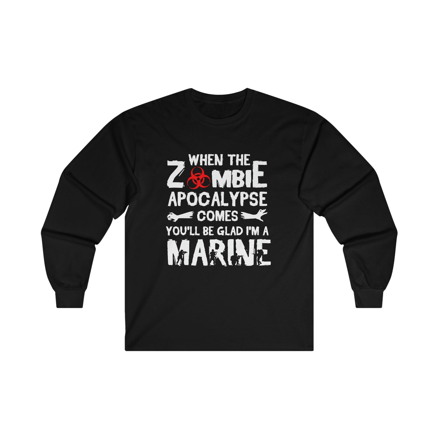 Zombie apocalypse Marine Long sleeve