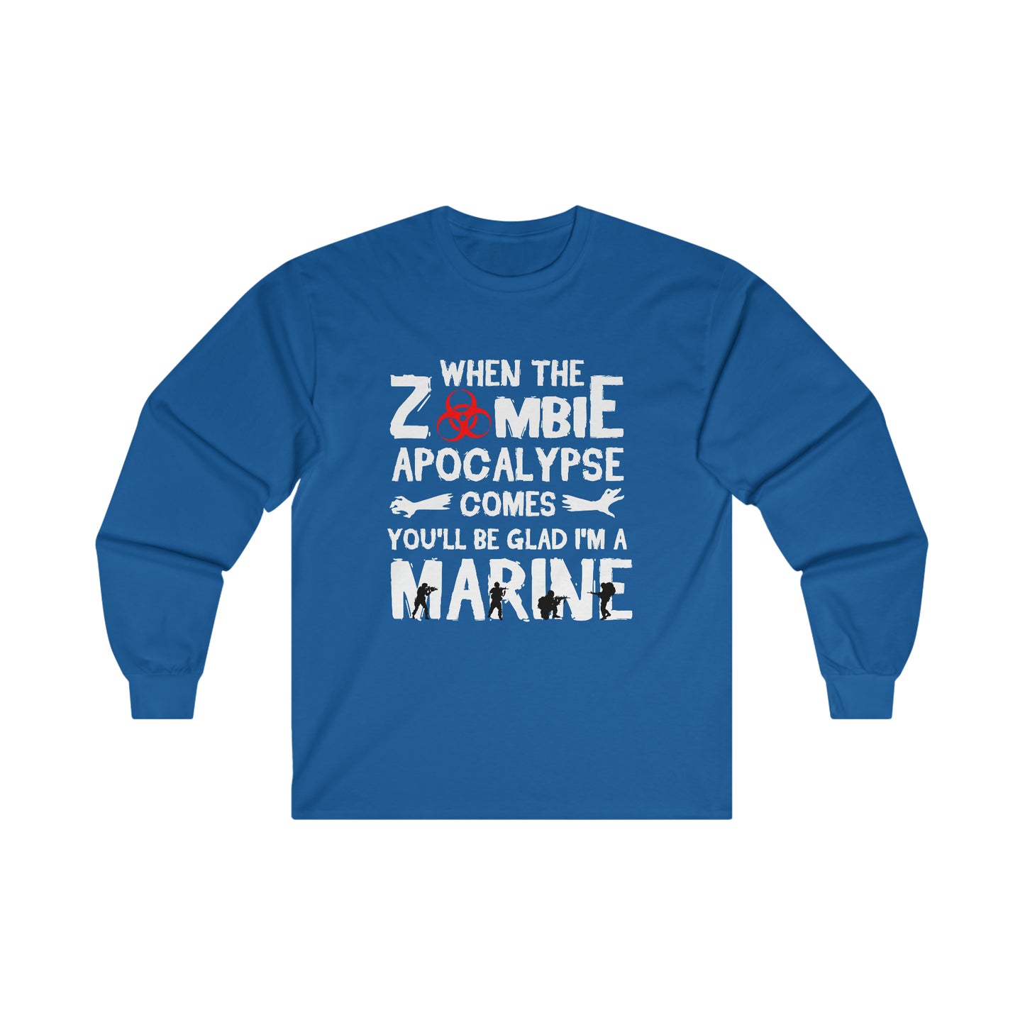 Zombie apocalypse Marine Long sleeve