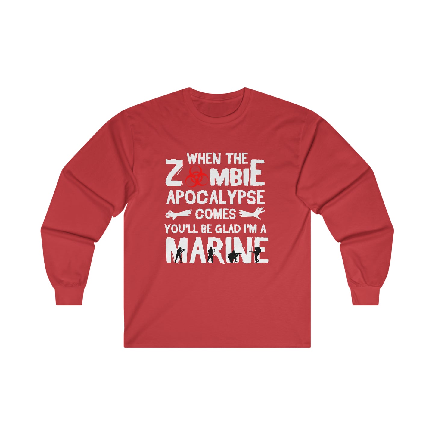 Zombie apocalypse Marine Long sleeve