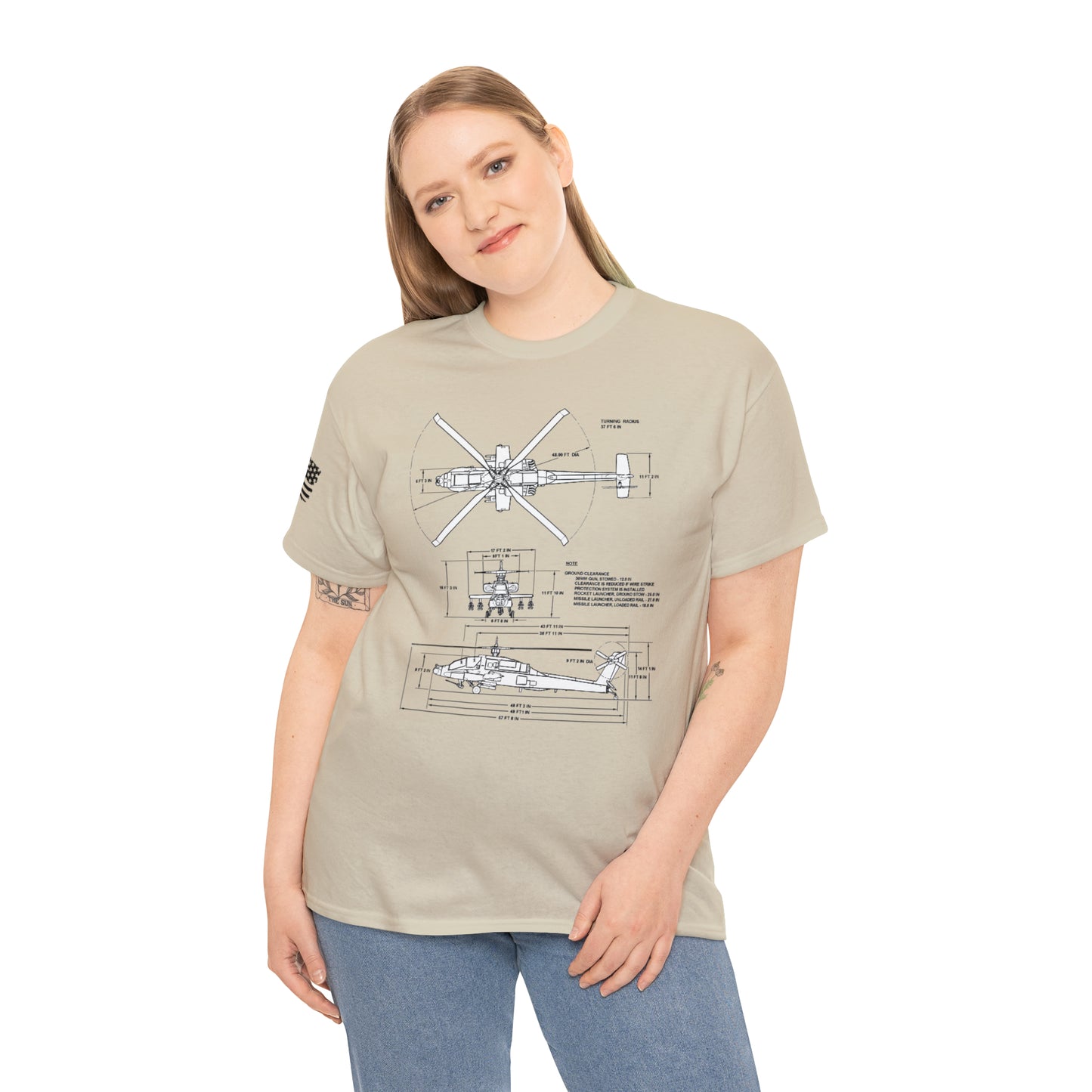 Sky Warrior: AH-64 Apache Tribute Tee