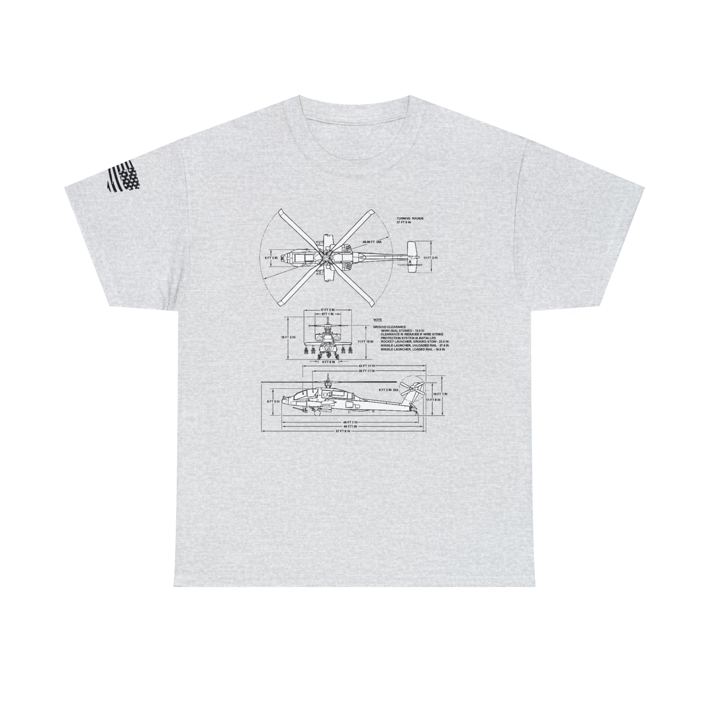 Sky Warrior: AH-64 Apache Tribute Tee