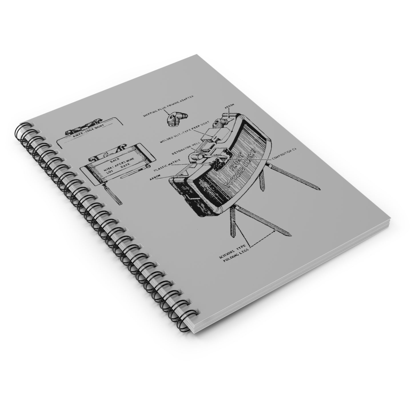 Boom & Honor: M18 Claymore Spiral Notebook - Ruled Line